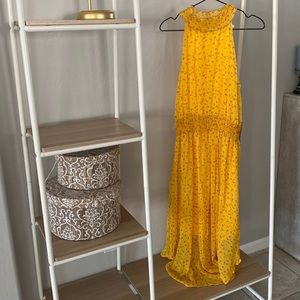 West Kei Smocked Halter Midi Dress